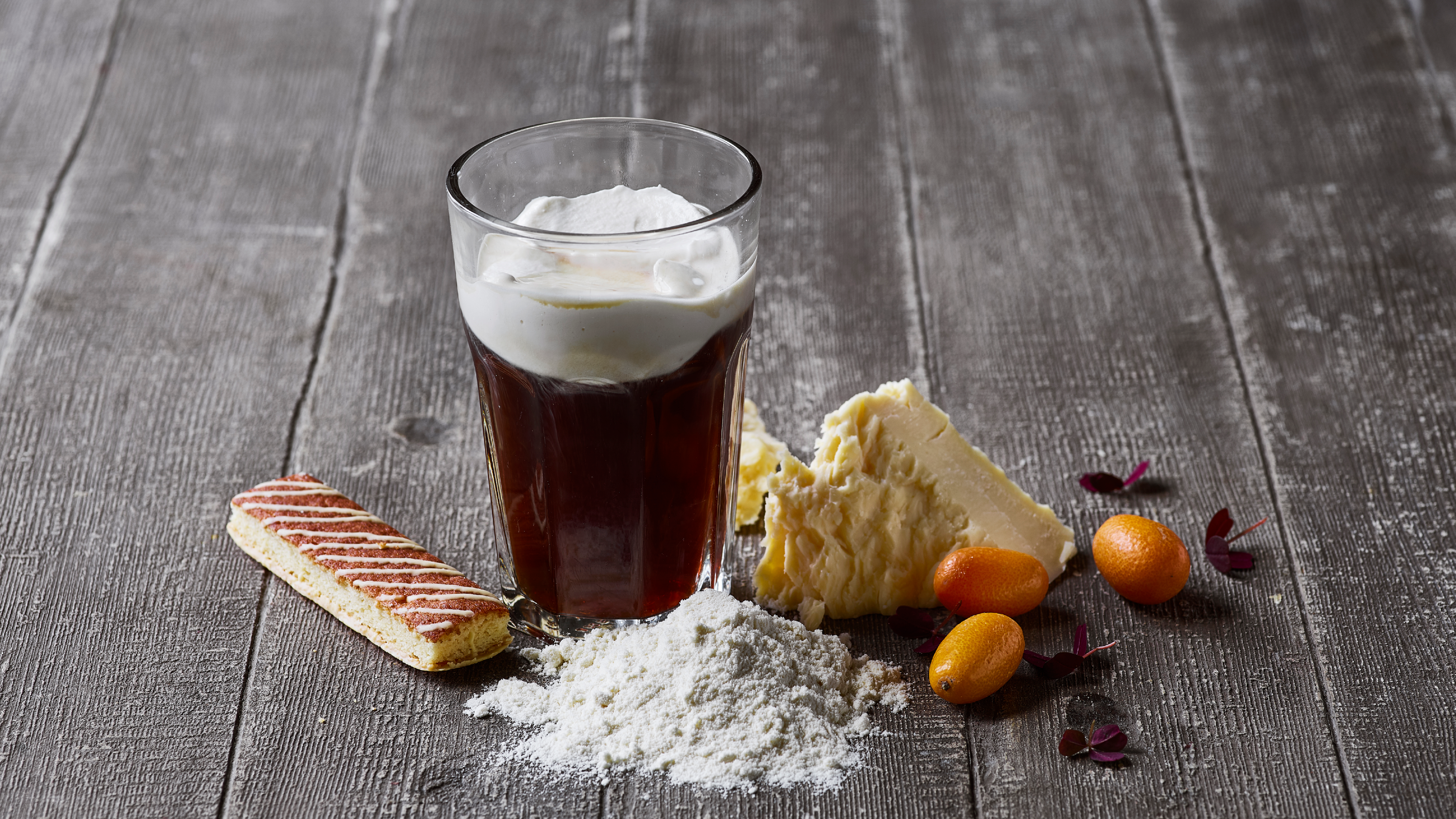 Trendy Beverage products with Cheese Powder