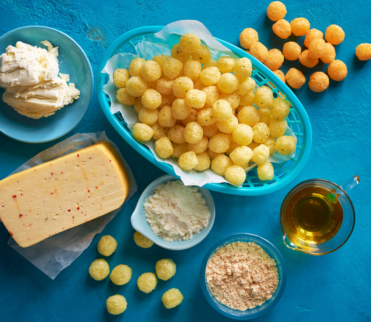 Seasonings for snacks with Cheese Powders