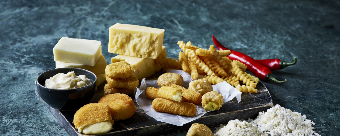 Lactosan Cheese Powders for Fillings in Fried Products