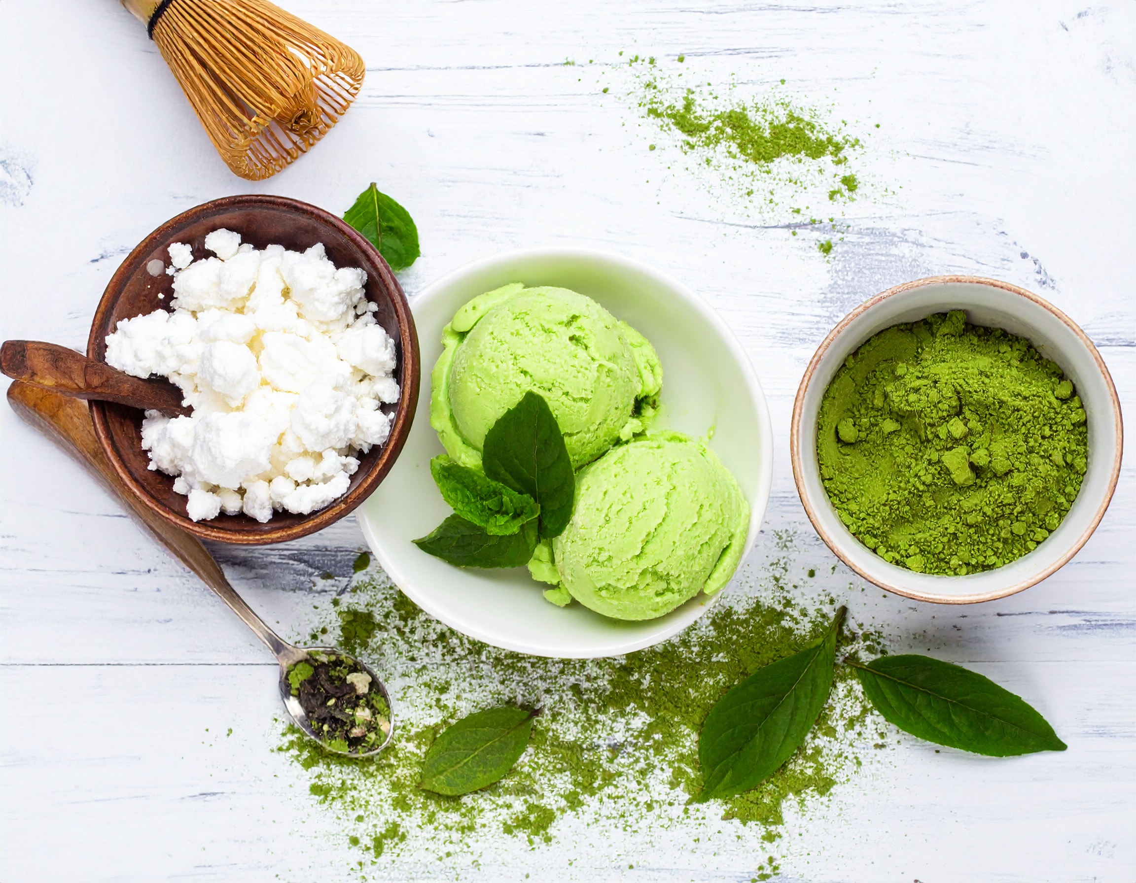 Firefly Matcha Ice Cream, Lactosan Cheese Powder For Ice Cream, Matcha Powder 707633
