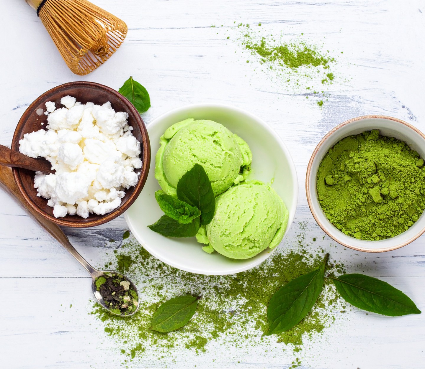Firefly Matcha Ice Cream, Lactosan Cheese Powder For Ice Cream, Matcha Powder 707633